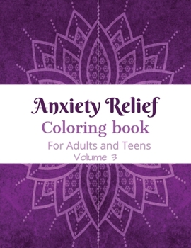 Paperback Anxiety Relief Coloring book: 50 single-side pages for Teens and Adults Book