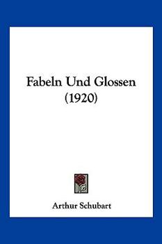 Paperback Fabeln Und Glossen (1920) [German] Book