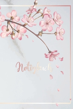 Notizbuch: DIN A5 Blanko Leere 120 Seiten Reise Journal Organizer Schreibheft Planer Tagebuch Notizheft Notiz-Block Diary Heft Bullet Journal ... Pink Rosa Magnolien Biene (German Edition)