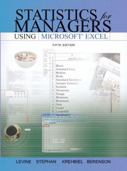 Hardcover Statistics for Managers Using Microsoft Excel (5th Edition) Book