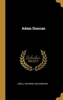 Hardcover Adam Duncan Book