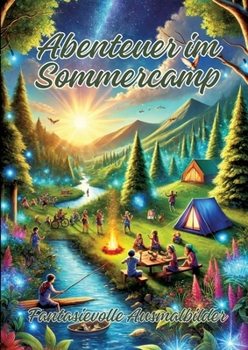Abenteuer im Sommercamp: Fantasievolle Ausmalbilder (German Edition)