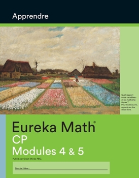 Paperback French - Eureka Math Grade 1 Learn Workbook #3 (Module 4-5) Book