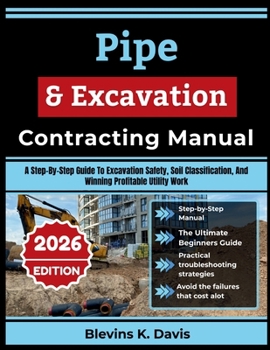 Paperback Pipe & Excavation Contracting Manual: A Step-By-Step Guide To Excavation Safety, Soil Classification, And Winning Profitable Utility Work Book