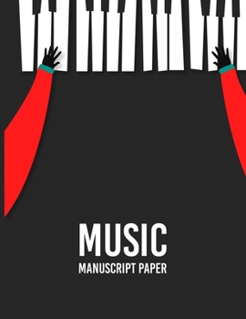 Paperback Wide Staff music Manuscript Paper: Music Manuscript Paper / White Marble Blank Sheet Music / Notebook for Musicians / Staff Paper / Composition Books Book