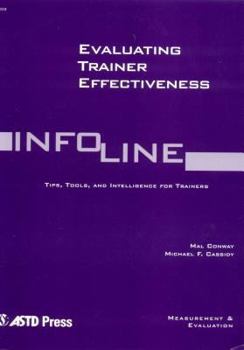 Paperback Evaluating Trainer Effectiveness Book