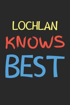 Lochlan Knows Best: Lined Journal, 120 Pages, 6 x 9, Lochlan Personalized Name Notebook Gift Idea, Black Matte Finish (Lochlan Knows Best Journal)