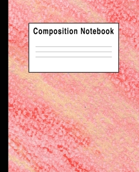 Composition Notebook: Peachy Pastel Art