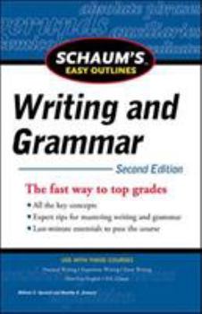 Paperback Schaum's Easy Outlines: Writing and Grammar Book