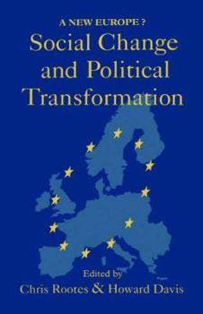 Paperback Social Change And Political Transformation: A New Europe? Book