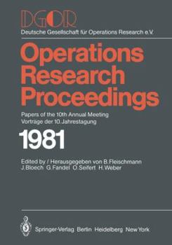 Paperback Dgor: Papers of the 10th Annual Meeting/Vorträge Der 10. Jahrestagung [German] Book