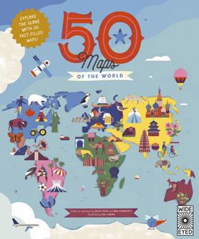 Paperback 50 Maps of the World Book
