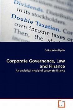 Paperback Corporate Governance, Law and Finance Book