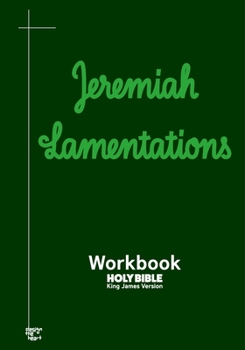 Paperback Jeremiah Lamentations Workbook: KJV BIBLE in cursive Book