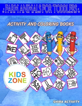 Paperback Farm Animals For Toddlers: Image For Grown Ups 55 Picture Quizzes Words Activity Coloring Book Smartfarm, Pumpkin, Farming, Windmill, Milk, Windm Book