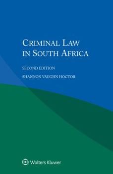 Paperback Criminal Law in South Africa Book