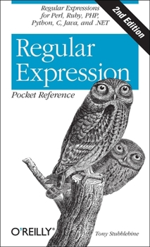 Paperback Regular Expression Pocket Reference: Regular Expressions for Perl, Ruby, Php, Python, C, Java and .Net Book