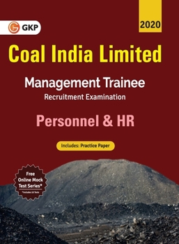 Paperback Coal India Ltd. 2019-20: Management Trainee - Personnel & HR Book