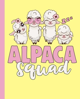 Paperback Alpaca Squad Notebook: Yellow Alpaca Notebook For Girls Book