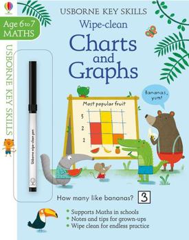 Paperback Wipe-Clean - Charts and Graphs - Key Skills - Age 6 to 7 Book
