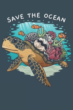 2020 Week To View Dated Planner Diary: 6x9 Inches Paperback Save The Ocean Sea Turtle Coral Reef Earth Day Conservation