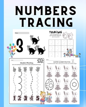 Paperback Numbers 1 - 10 Tracing Workbook: Number Writing Practice, Number Matching, Math Activity Book, Workbook For Kids Book