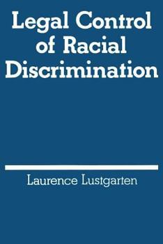 Paperback Legal Control of Racial Discrimination Book