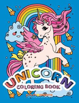 UNICORN Coloring Book: Two sets of 25 Coloring Pages with Unicorns on White and Black Backgrounds for Kids and Adults