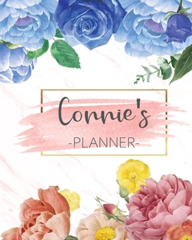 Paperback Connie's Planner: Monthly Planner 3 Years January - December 2020-2022 - Monthly View - Calendar Views Floral Cover - Sunday start Book