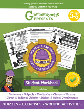 Paperback The Parts of the Sentence Workbook, Grades 3-5 Book