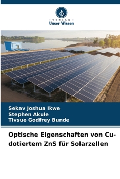 Paperback Optische Eigenschaften von Cu-dotiertem ZnS für Solarzellen [German] Book