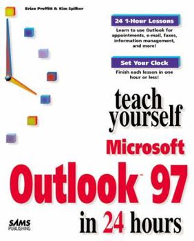 Paperback Teach Yourself Microsoft Outlook 97 in 24 Hours Book
