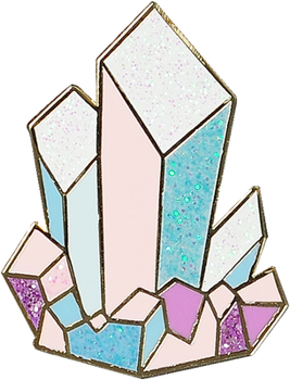 Misc. Crystals Hard Enamel Pin (Cloisonne Pin) Book