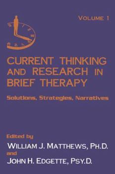 Paperback Current Thinking and Research in Brief Therapy Book
