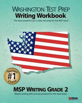 Paperback Washington Test Prep Writing Workbook Msp Writing Grade 2 Book