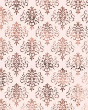 Paperback Rose Gold and Blush Composition Notebook - Large Ruled Notebook - 8x10 Lined Notebook (Softcover Journal / Notebook / Diary) Book