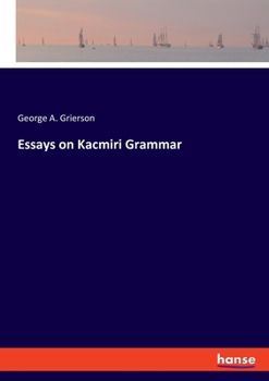 Paperback Essays on Kacmiri Grammar Book