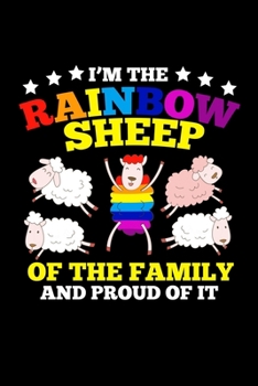 Notizbuch: Lgbt Stolz Regenbogen Schaf Familie Geschenk 120 Seiten, 6X9 (Ca. A5), Karomuster (German Edition)