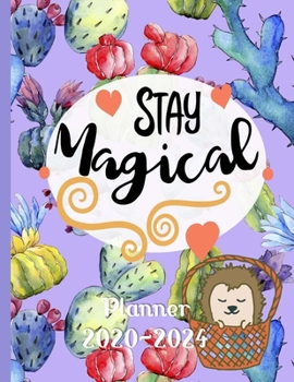 Stay Magical 2020-2024 Planner: Gifts For Women 5 Year Monthly Calendar Organizer - Turquoise