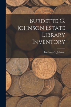 Paperback Burdette G. Johnson Estate Library Inventory Book