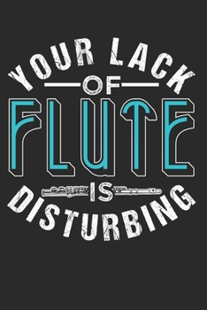 Paperback Flute: Flute Notebook the perfect gift idea for musicians or flute fans. The paperback has 120 white pages with dot matrix th Book