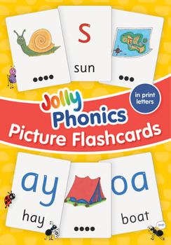Cover for "Jolly Phonics Picture Flash Cards: In Print Letters"