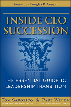 Hardcover Inside CEO Succession: The Essential Guide to Leadership Transition Book