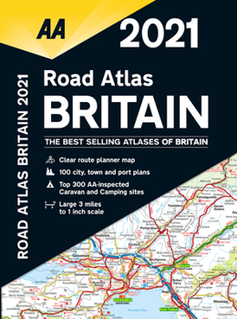 Spiral-bound Road Atlas Britain 2021 Book