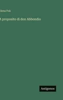 Hardcover A proposito di don Abbondio [Italian] Book
