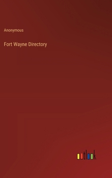 Hardcover Fort Wayne Directory Book