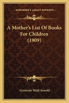 A Mother's List of Books for Children