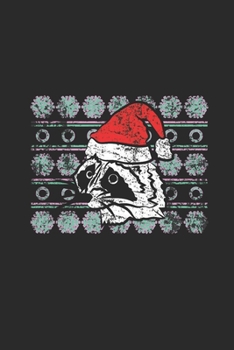 Ugly Christmas Raccoon: Graph Paper Notebook (6" x 9" - 120 pages) ~ Christmas Themed Notebook for Daily Journal, Diary, and Gift