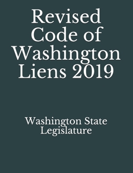 Paperback Revised Code of Washington Liens 2019 Book