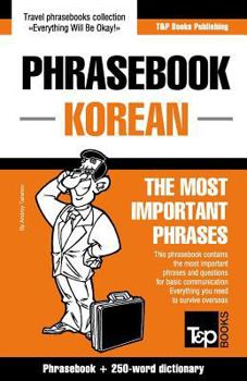 Paperback English-Korean phrasebook and 250-word mini dictionary Book